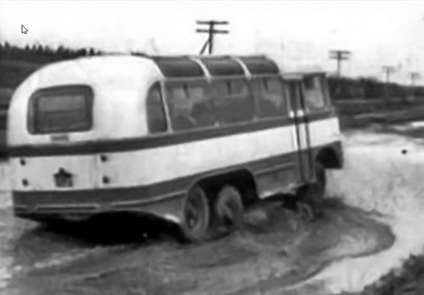 Первый советский автобус-вездеход АТАРЗ-63