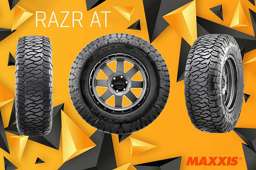 Шины Maxxis RAZR AT сочетают качества грязевой и асфальтовой резины