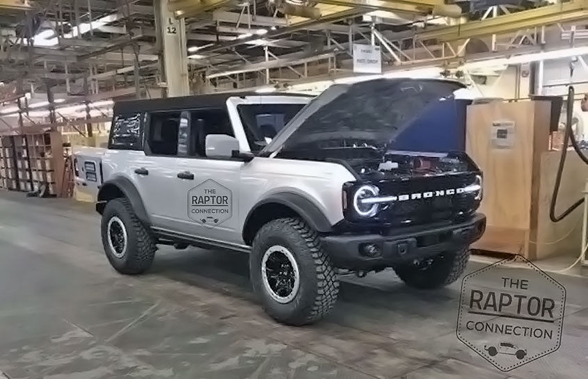 Ford Bronco, снятый в помещениях завода