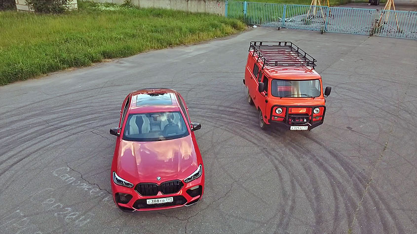 УАЗ «Буханка Экспедиция» против BMW X6 M Competition