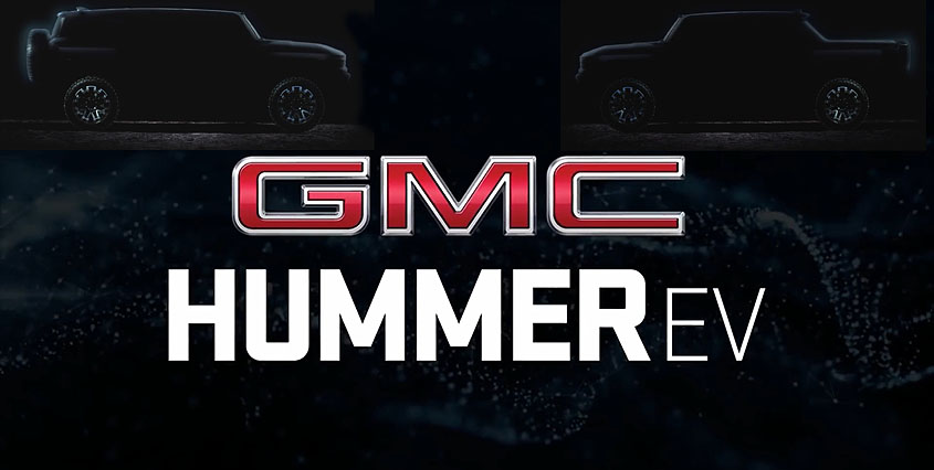 GMC показал очередной тизер новой модели с именем Hummer