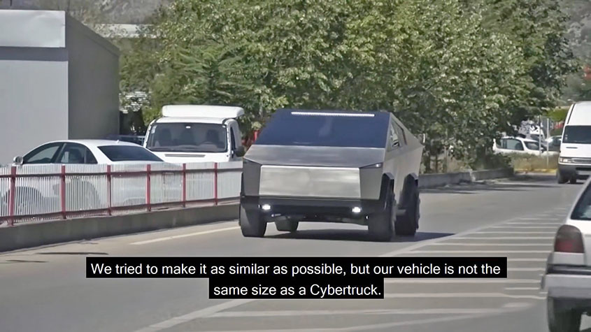 В Боснии из Ford Raptor F-150 построили Tesla Cybertruck