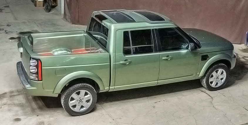В Мексике профессиональные тюнеры построили пикап из Land Rover Discovery IV 2013 г.в.