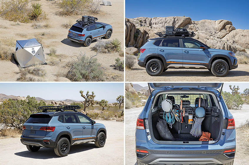 Компакт-кроссовер Volkswagen Taos подготовили для путешествий на природу