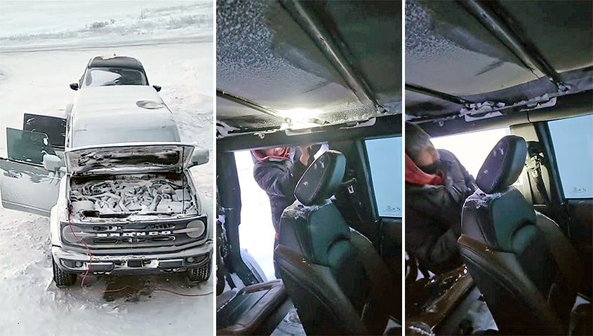 Новый Ford Bronco к зиме не приспособлен