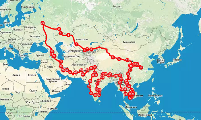 Экспедиция по маршруту Шелкового Пути Great Silk Road