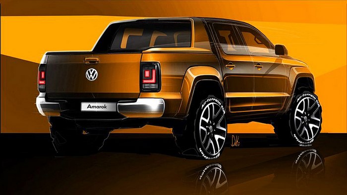 Volkswagen показал дизайн обновленного Amarok