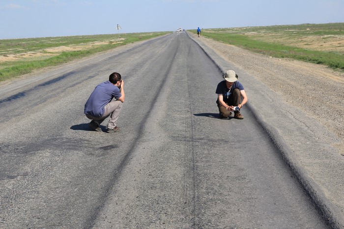 Колейность казахских дорог